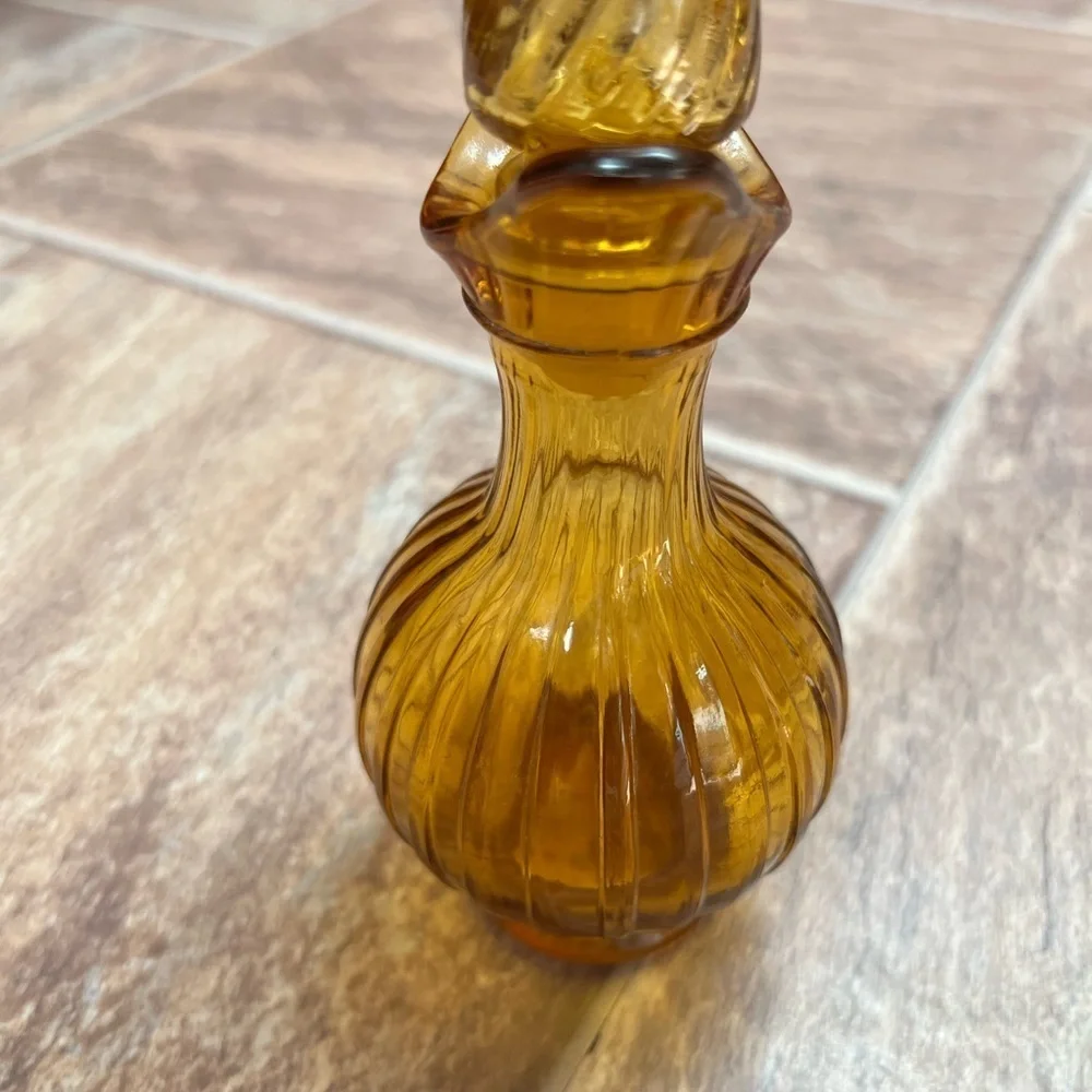 Vintage Avon Amber Bubble Bath Container